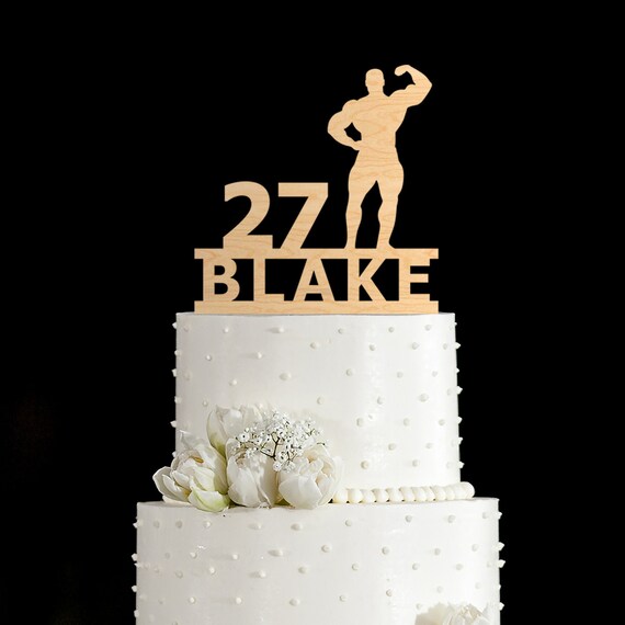 Gym Gateau Topper Anniversaire Fitness Joyeux Anniversaire Etsy