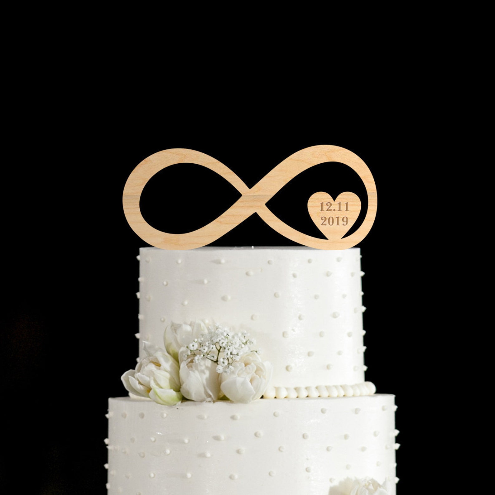 Infinity Wedding Cake Topperinfinity Cake Toppercake Toppers Etsy