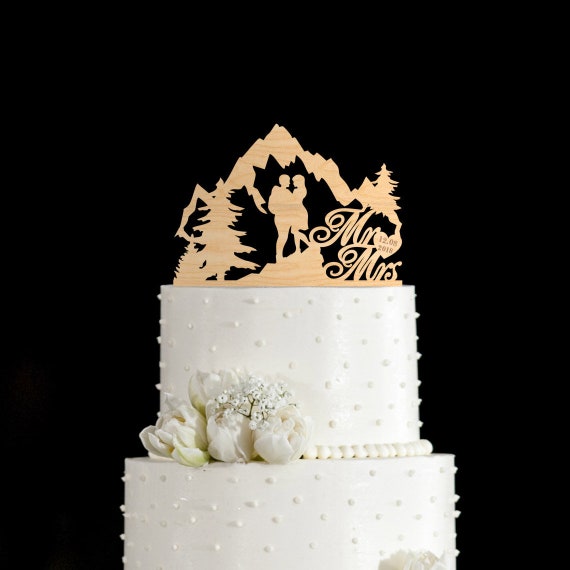 Topper De Gateau De Montagne Topper De Gateau De Mariage De Etsy Topper De Gateau De Montagne Topper De Gateau De Mariage De Etsy