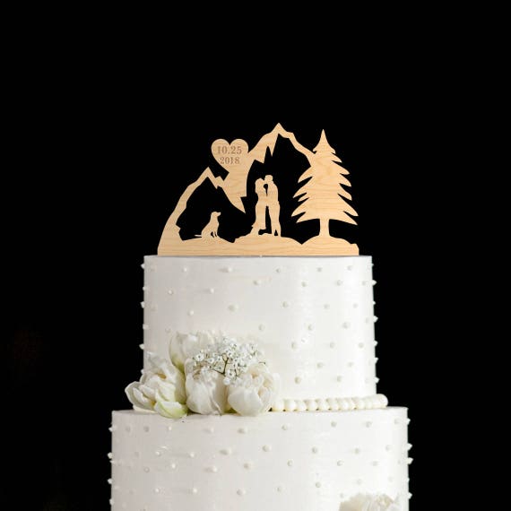 Topper De Gateau De Montagne Topper De Gateau De Voyage Etsy