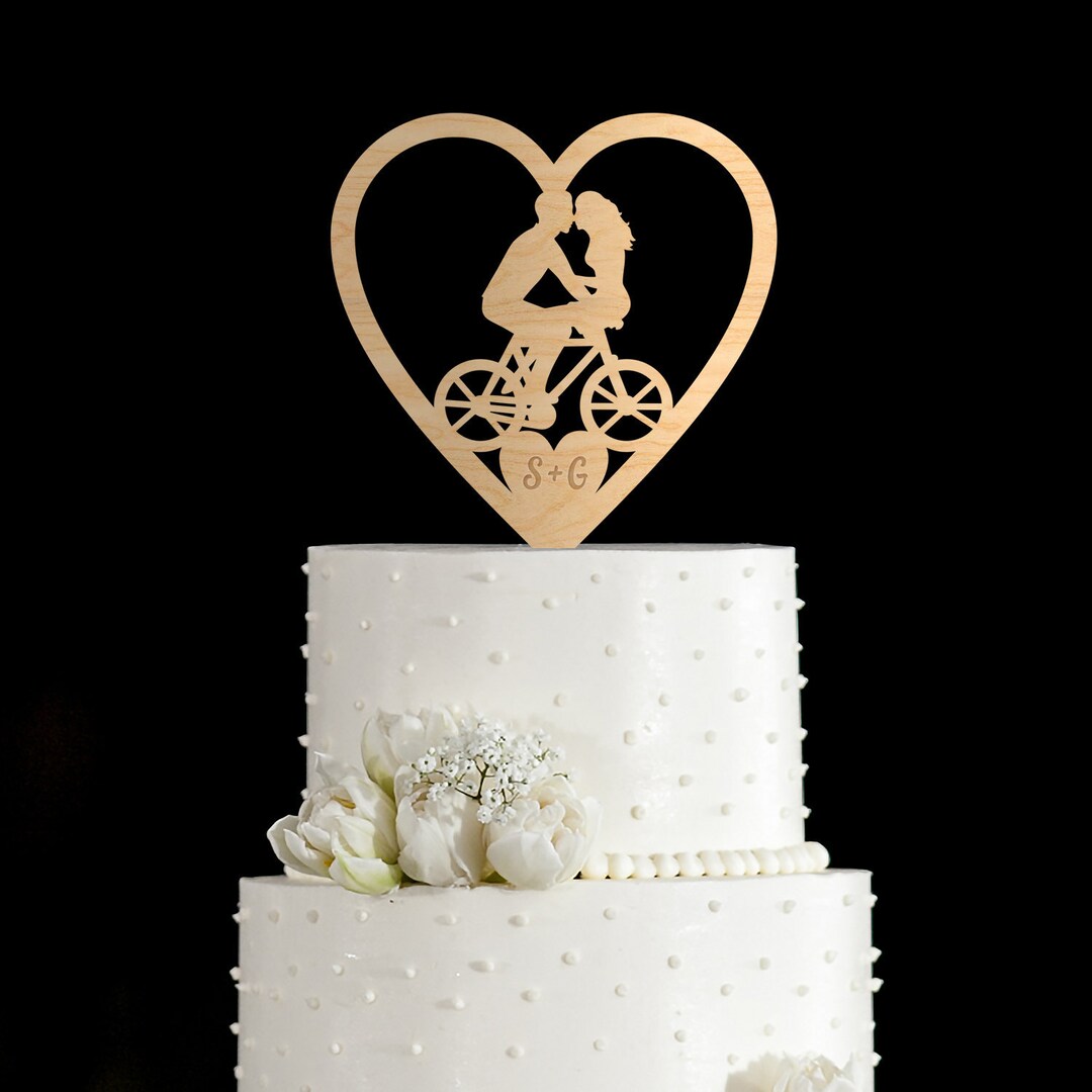 Tandem Bicycle Cake Topper,bicycle Cake Topper,bicycle for Two Cake