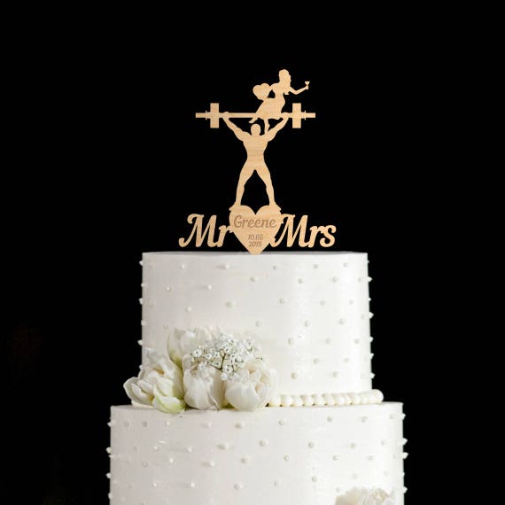 Gym Cake Topperweight Lifting Cake Topperweightlifting Cake Etsy