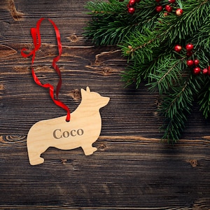 Corgi, Welsh Corgi, Corgi-decor, Corgi Christmas, Corgi-ornament, kerstversieringen Corgi, gepersonaliseerd hondenornament kerst, hondenornament, 45,2
