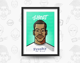 TOO SHORT - West Coast Legends series:  A4 poster of legendary rapper Too Short. Great poster for the wall of any west coast rap fan.