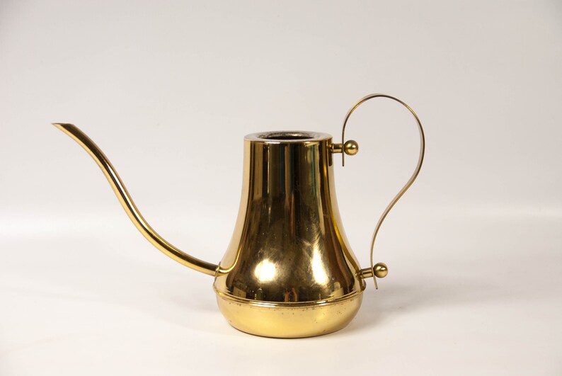 indoor use vintage Brass plated watering can
