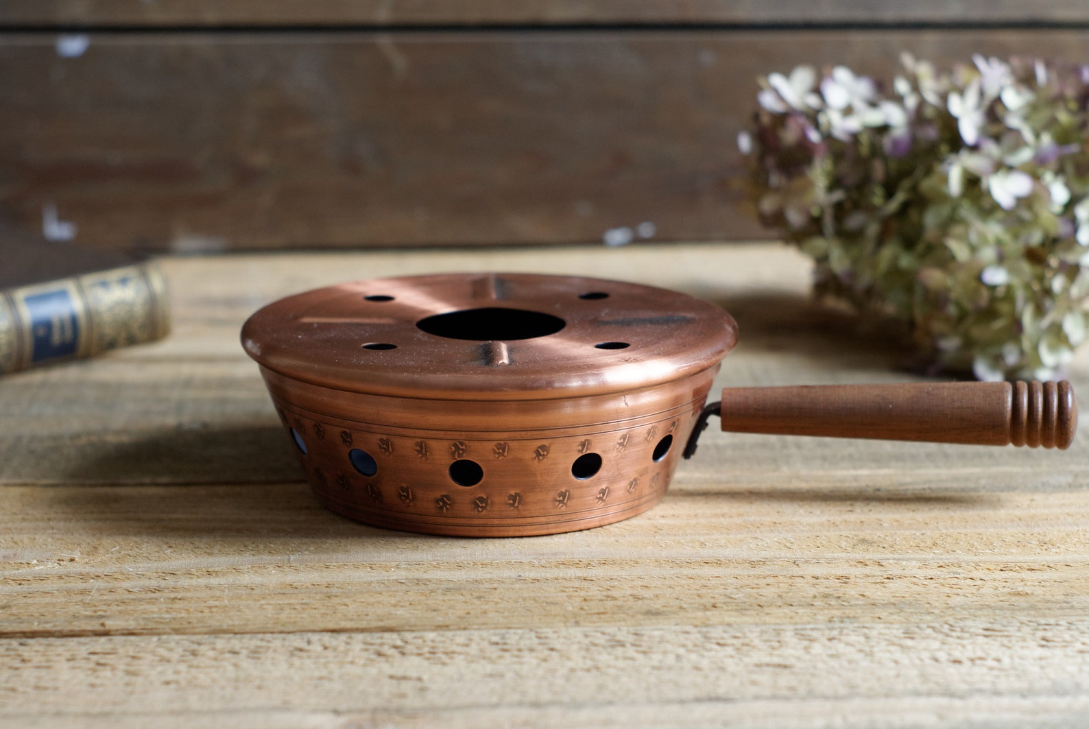 Copper Teapot Warmer with Handle Tealight Warmer Tea Warmer Etsy