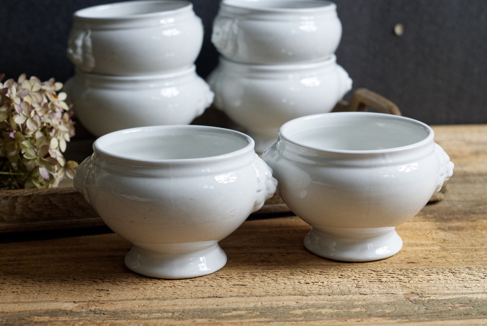 Porcelain Soup Bowls Set French Onion Soup Bowls White Soup | Etsy