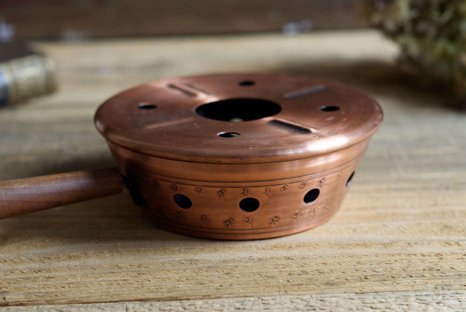 Copper Teapot Warmer with Handle Tealight Warmer Tea Warmer Etsy