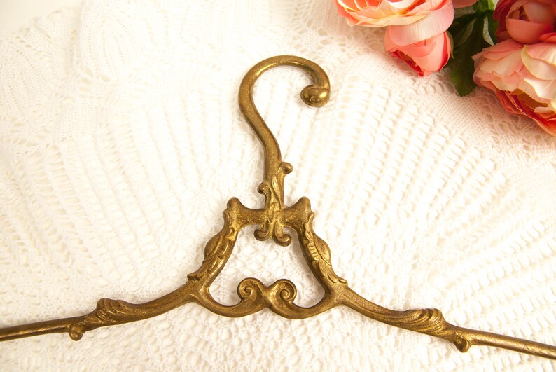 Brass clothes hanger wedding dress hanger gold coat hanger Etsy