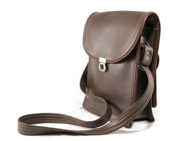 tablet bag mens shoulder bag vintage bag men brown mens crossbody bag Mens messenger bag soviet vintage small messenger bag