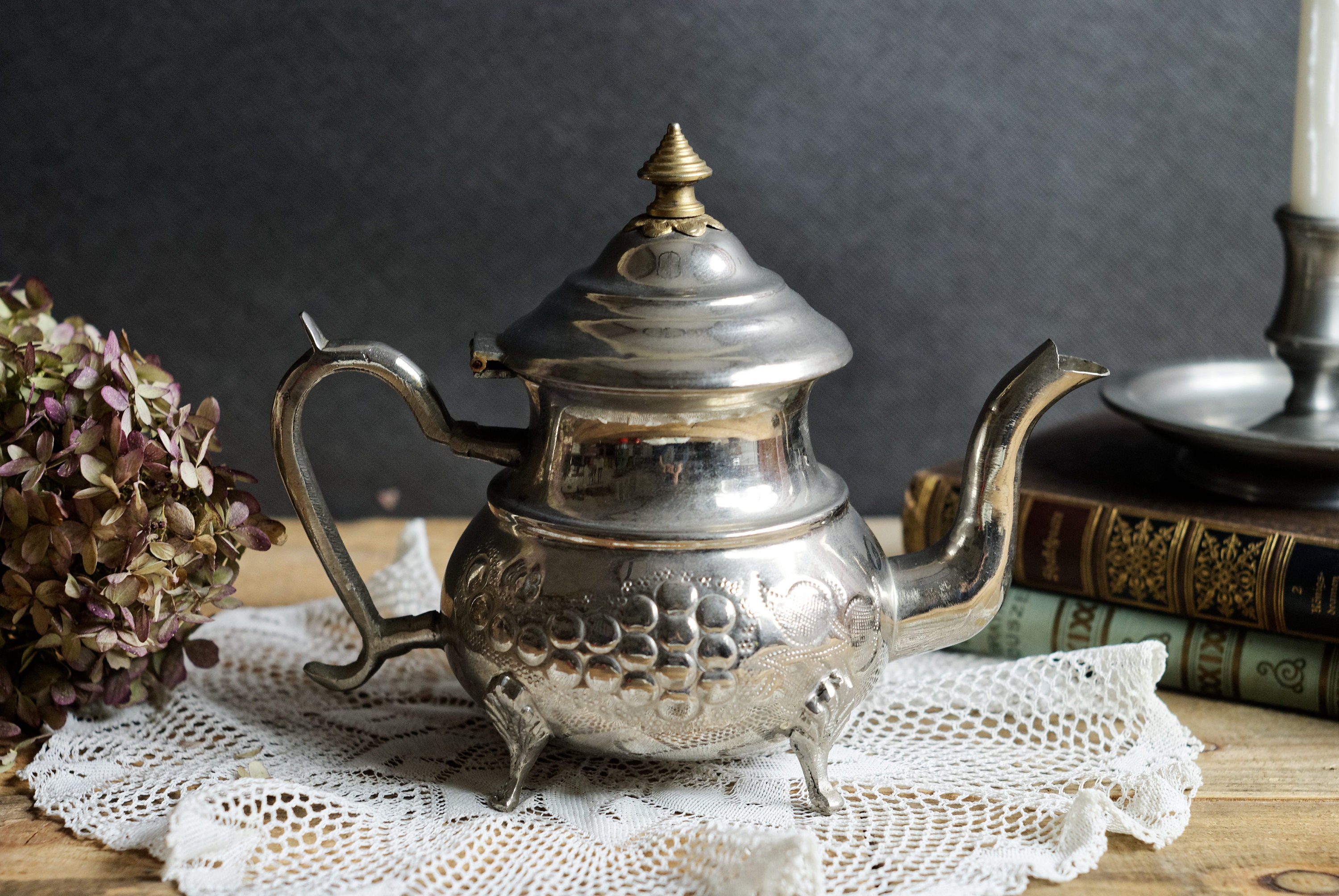 Moroccan Teapot Vintage Teapot Metal Tea Maker Arabian Etsy UK