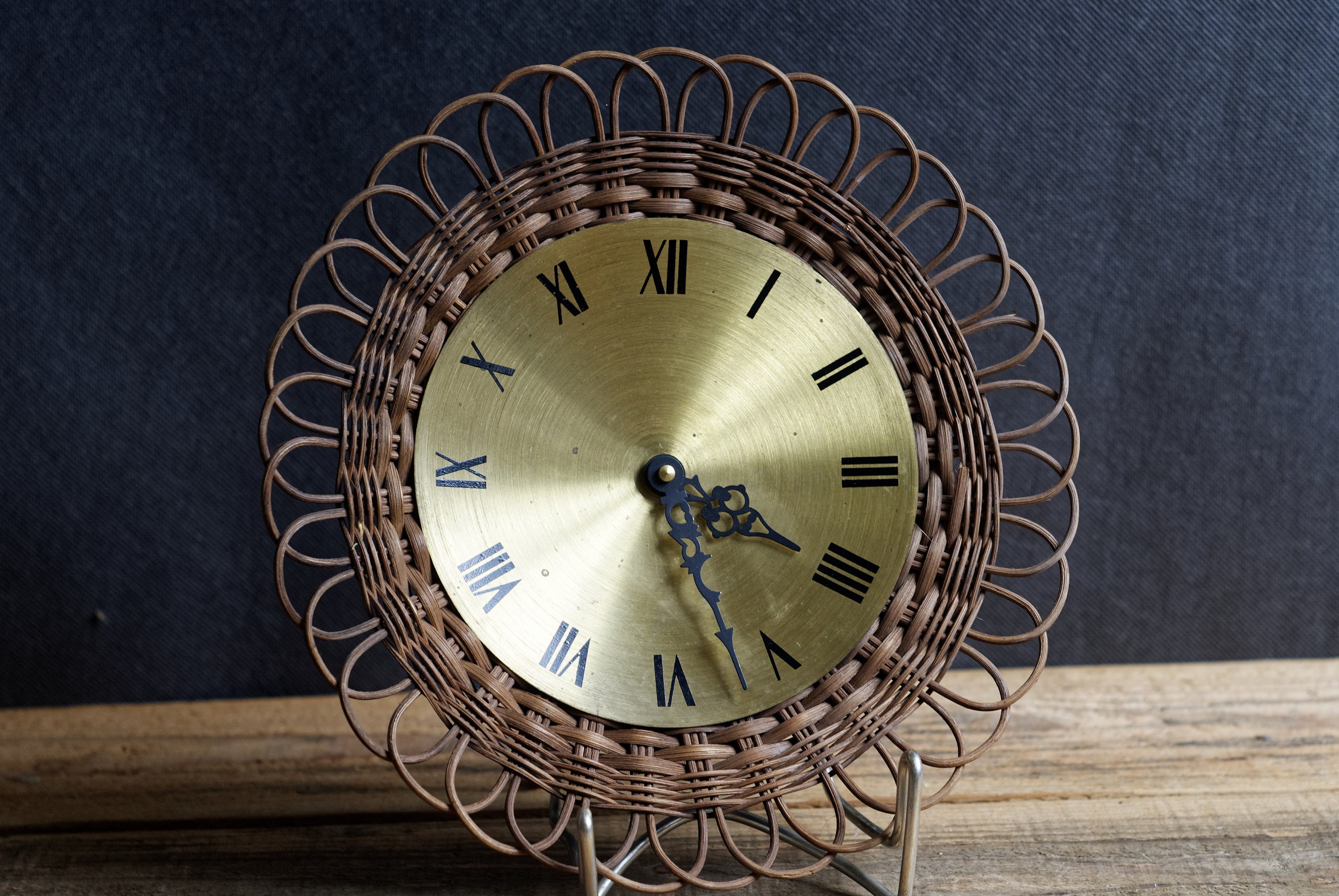 Rattan Boho Wall Clock Bohemian Home Decor Wicker Clock Etsy Singapore