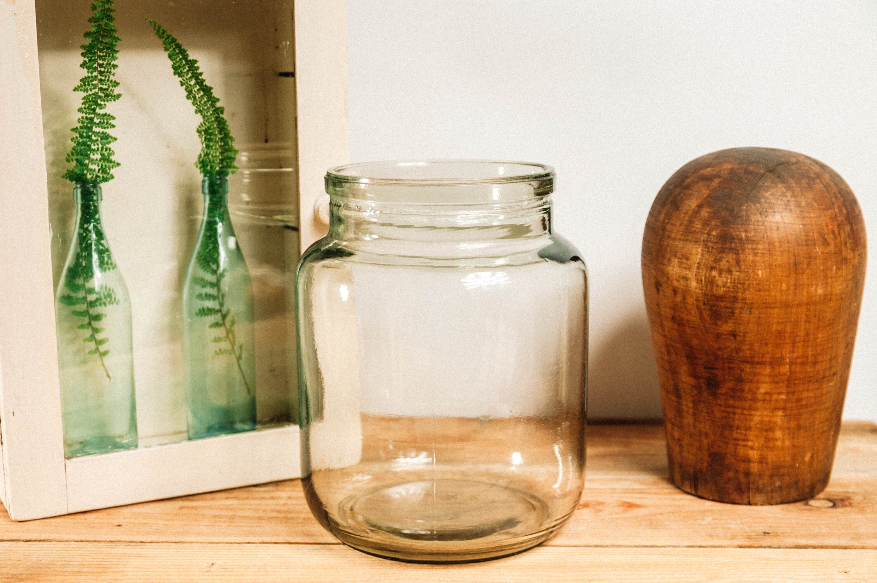 Large glass jar vase clear glass jar glass container Etsy