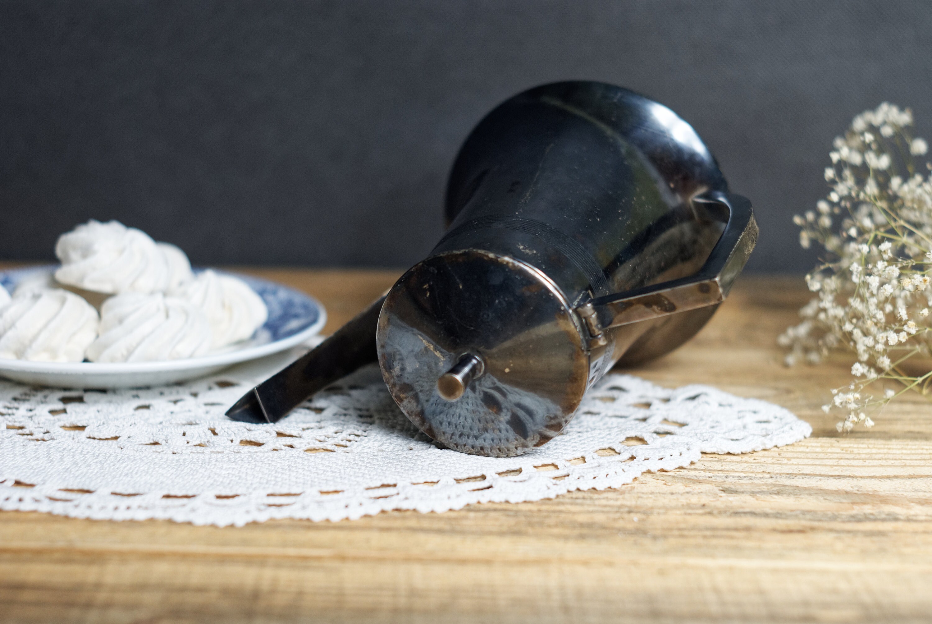 Metal Coffee Pot Retro Coffee Pot Art Deco Style Vintage Etsy