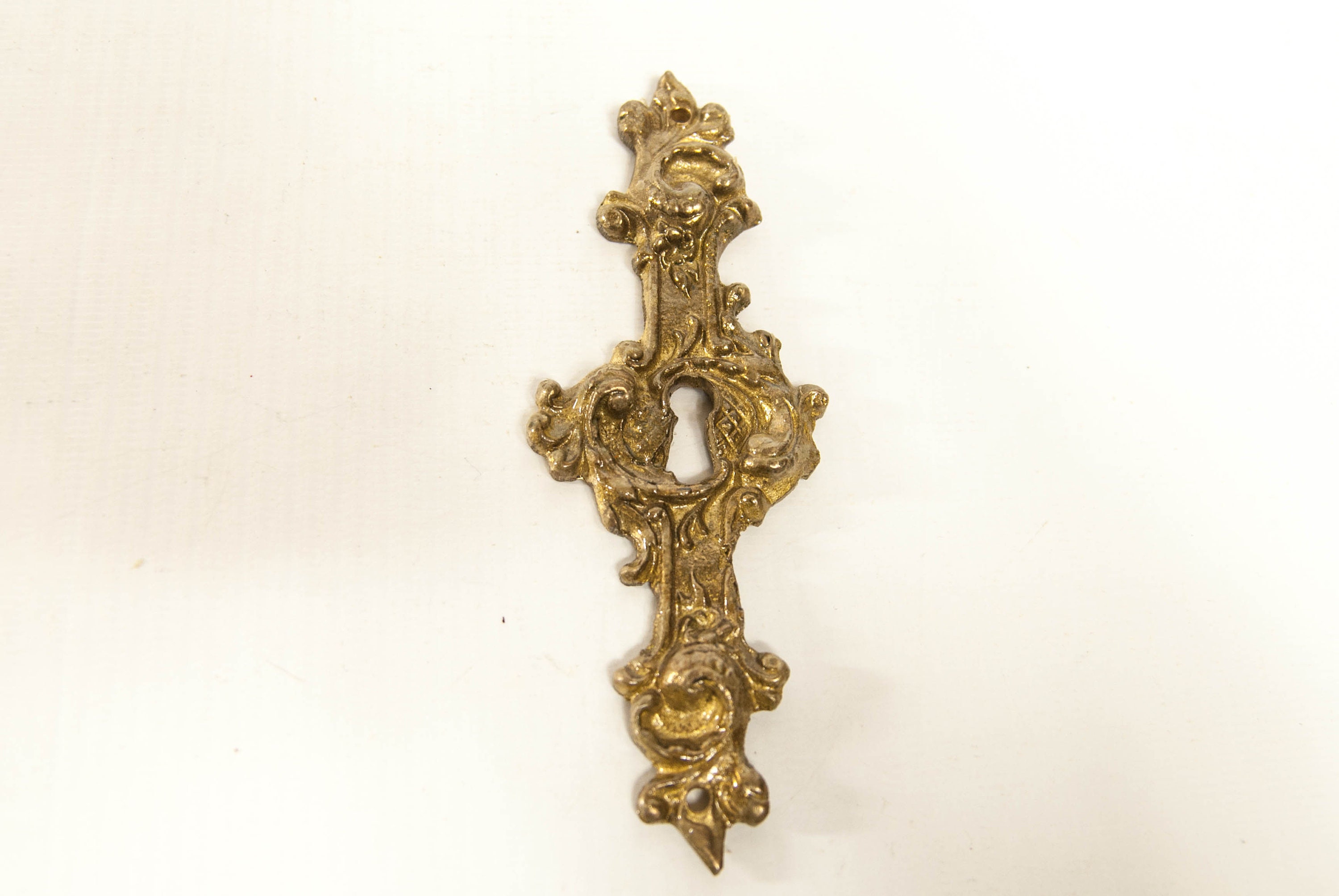 One Brass Keyhole Plates Keyhole Cover Plate Escutcheon Etsy