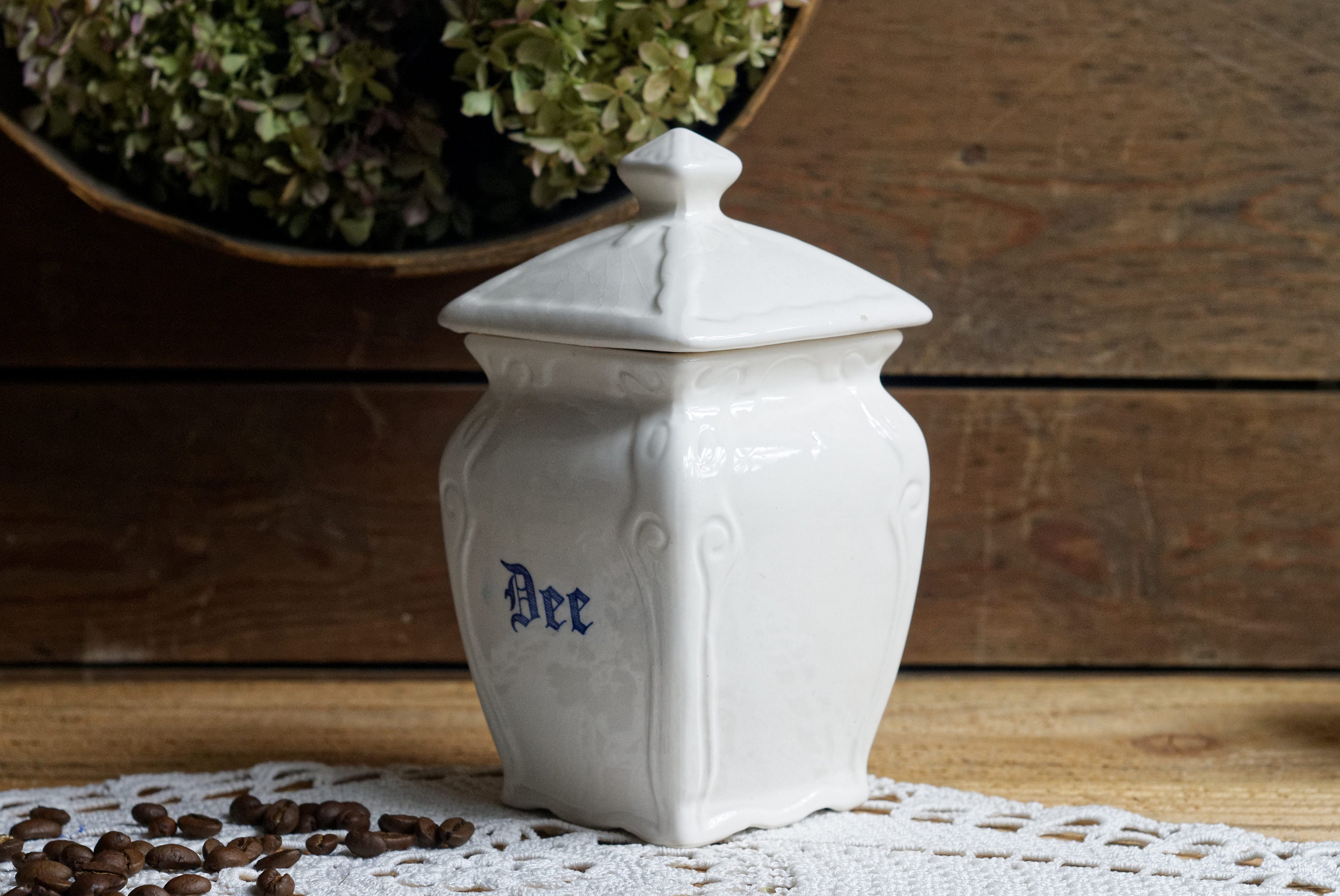 Antike Küche Kanister deutsche Teekanister Keramik Kanister | Etsy