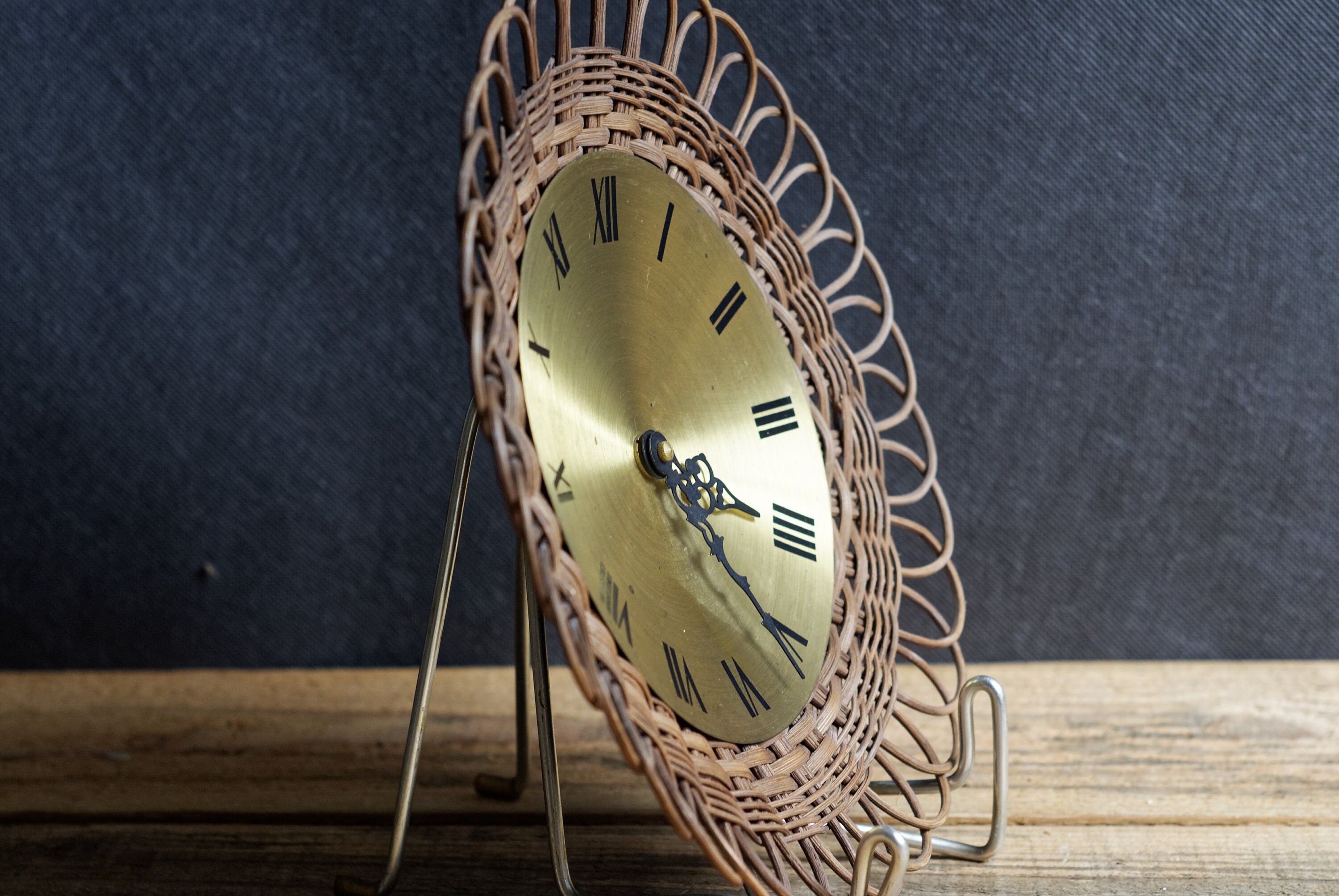 Rattan Boho Wall Clock Bohemian Home Decor Wicker Clock Etsy