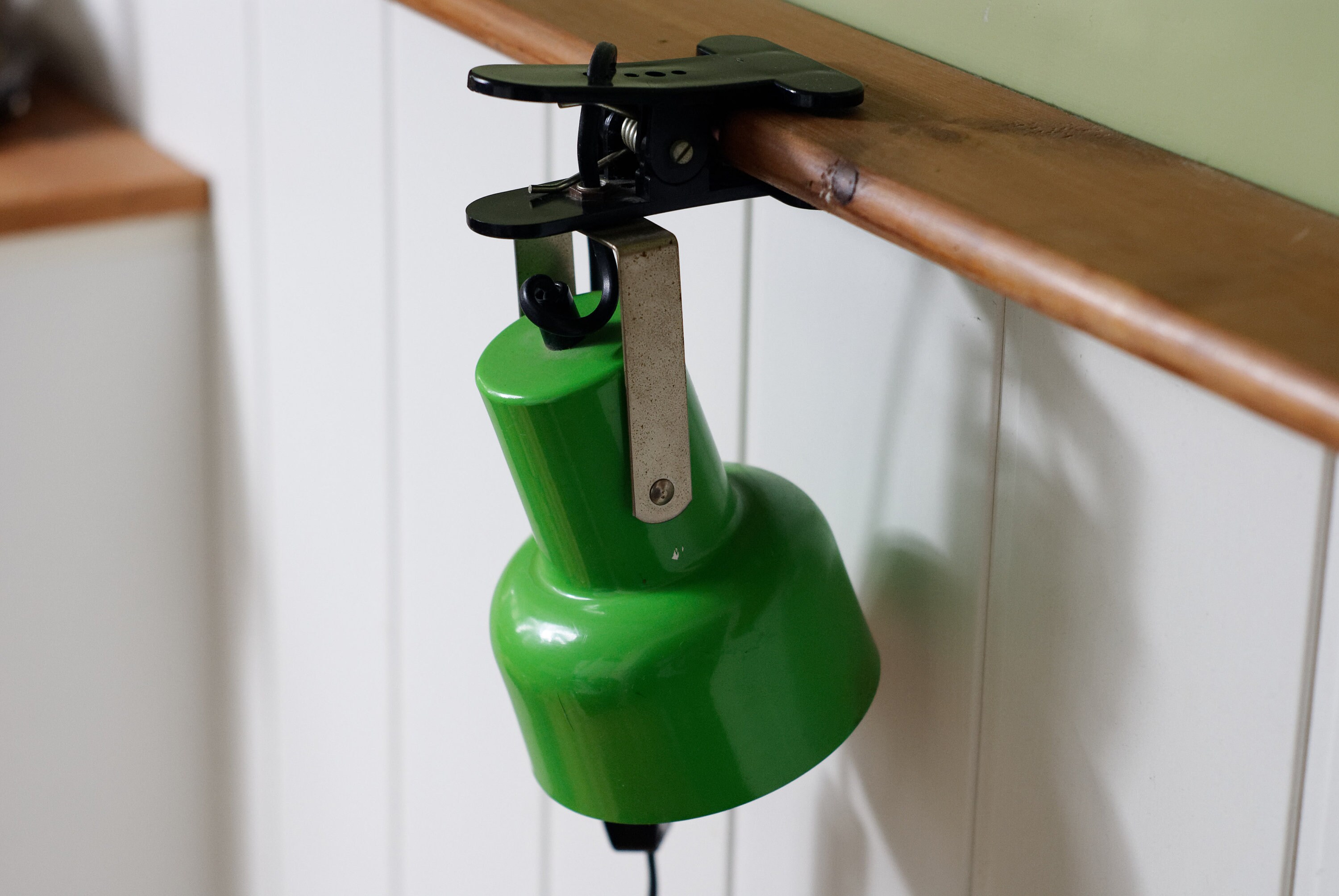 Clamp on Lamp Clip on Light Shelf Lamp Mid Century Modern Clip Etsy