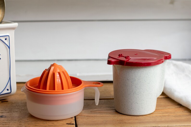 Vintage Tupperware Set of 2 Juicer and Jug for Juice Storage Etsy