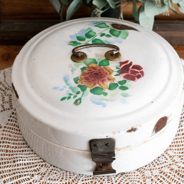 Enamelware Bread Box Etsy