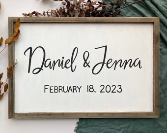 Wood Wedding Sign, Wedding Welcome Sign, Welcome Board, Wedding Signage, Couples Name, Wedding Decor