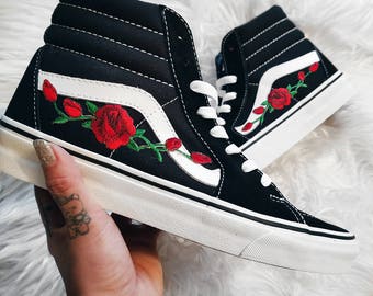 vans red rose