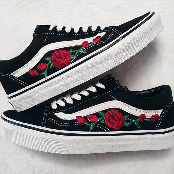 vans with roses greece