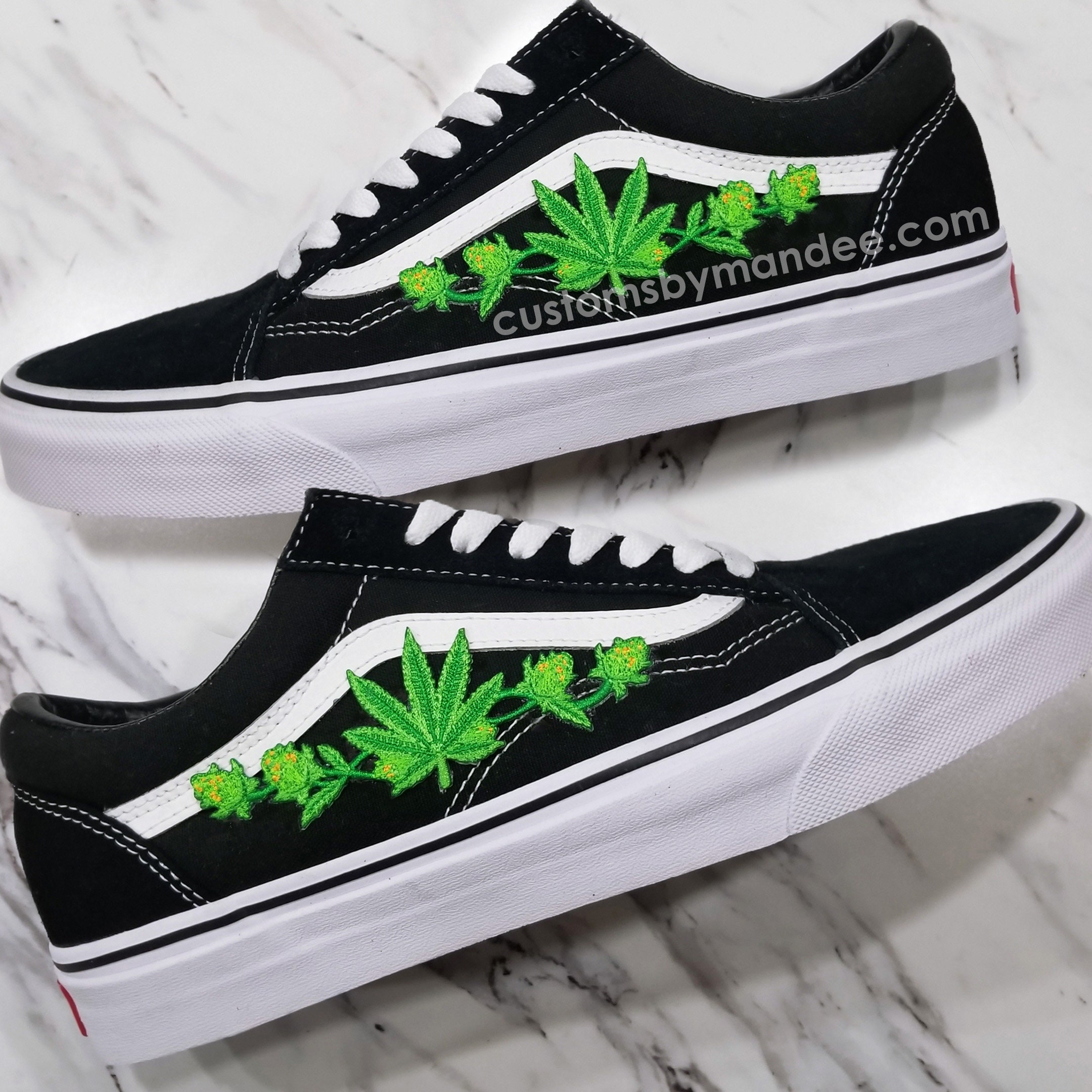 vans pot leaf shoes