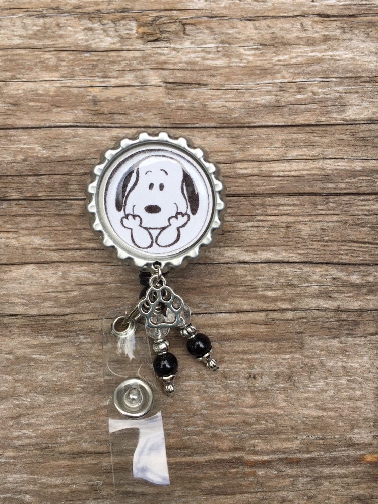 Snoopy Retractable Badge Holder