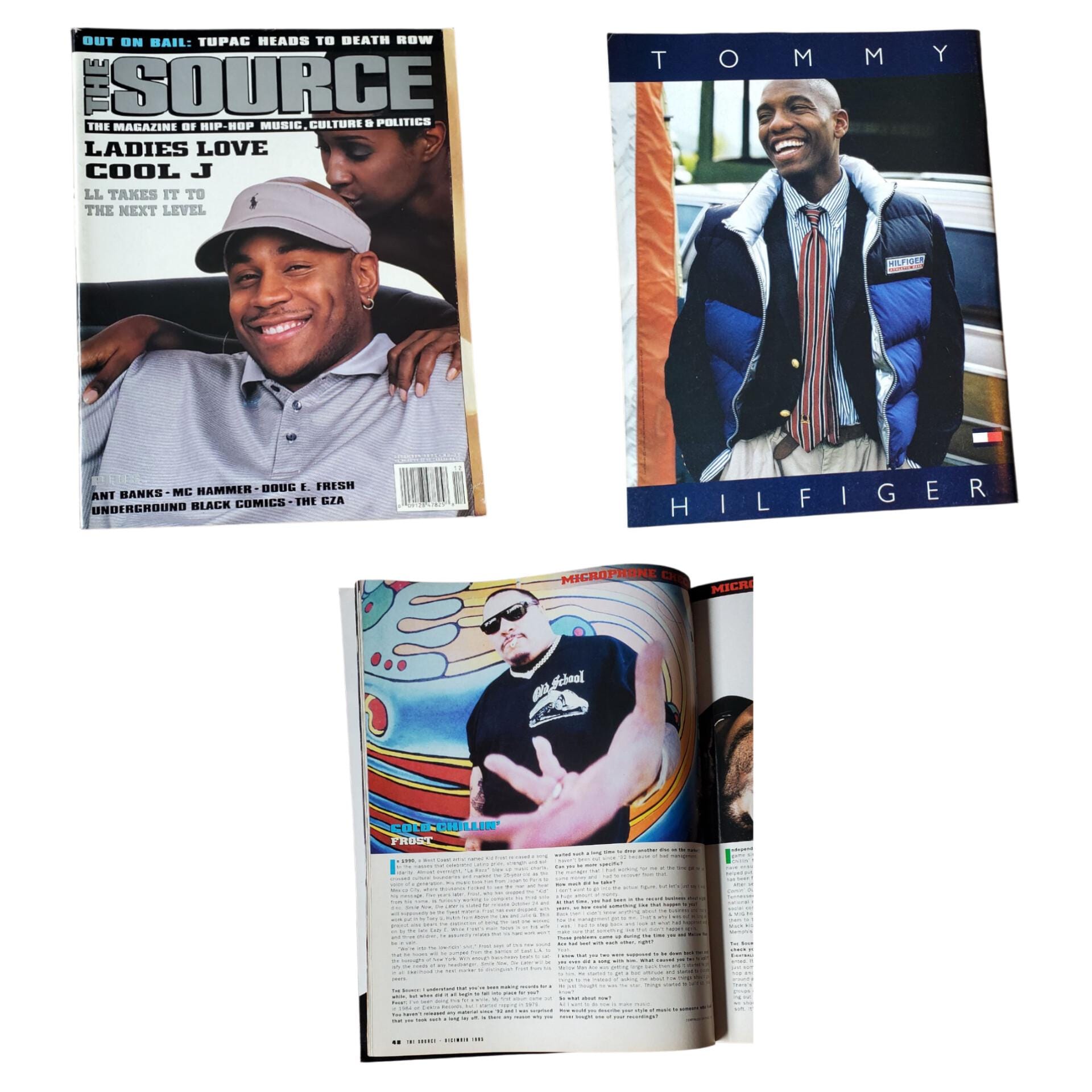 The Source Magazine 1995 Back Issues - LL Cool J (dec '95), Bone