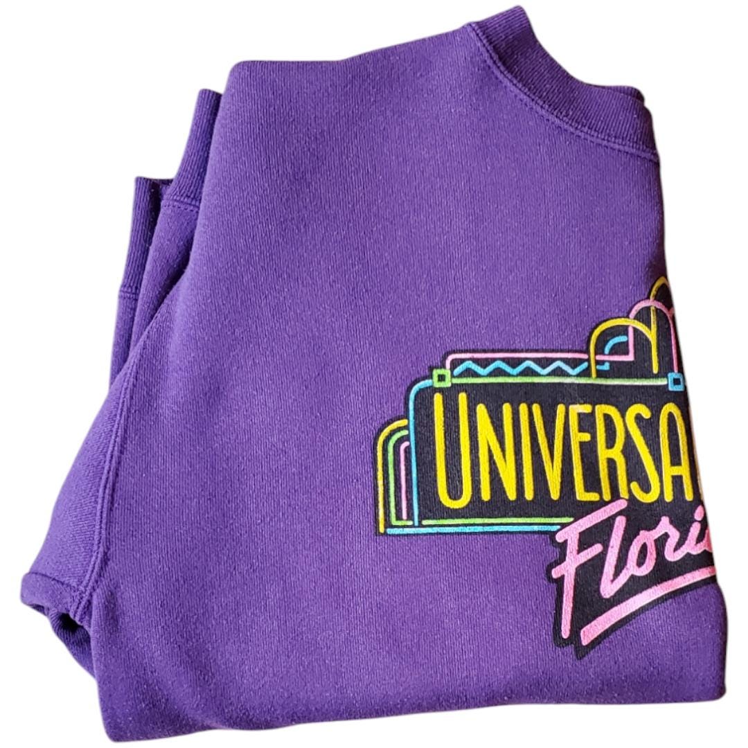 トップス 80's UNIVERSAL STUDIOS Florida SWEAT Vintage 1980s Universal Studios Florida Sweatshirt - Etsy