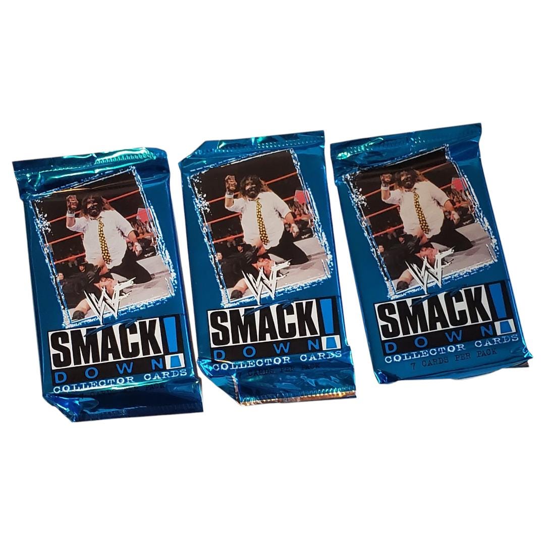 Smackdown Card 1999 WWF Smackdown Sealed Trading Card Packs – Lot of 3 - Etsy