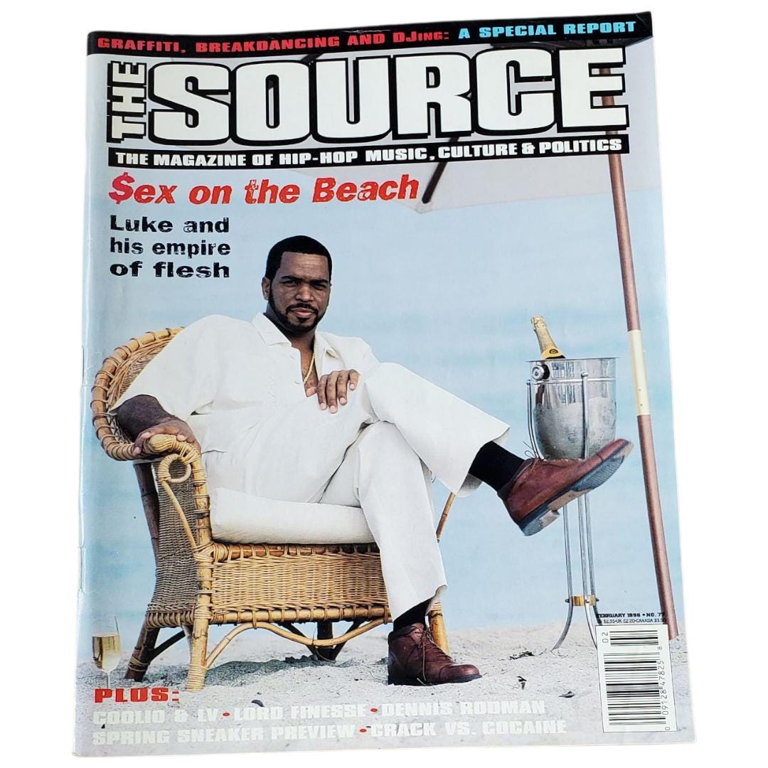 The Source Magazine Issue #77 (feb 1996) – Luke Campbell Cover - Etsy