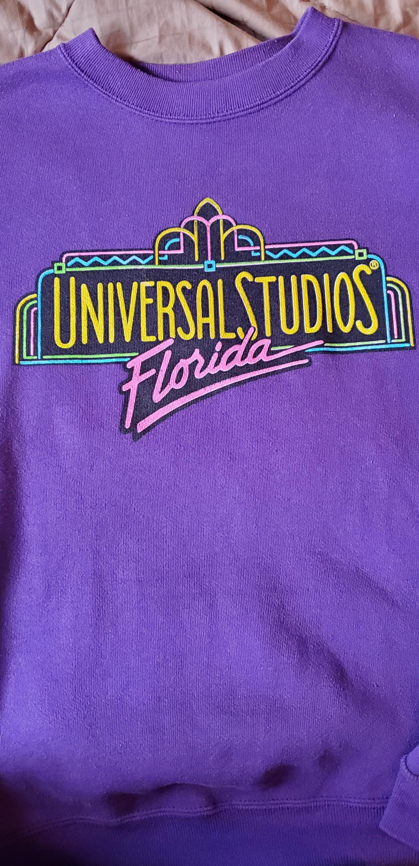 トップス 80's UNIVERSAL STUDIOS Florida SWEAT Vintage 1980s Universal Studios Florida Sweatshirt - Etsy