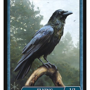 Bird 1/1 Flying Token Art par David Martin Magic the Gathering Givememana’s Tokens Édition Limitée