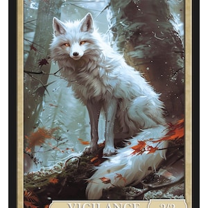 Tokens Fox, série 2 de Givememana, édition limitée Magic the Gathering