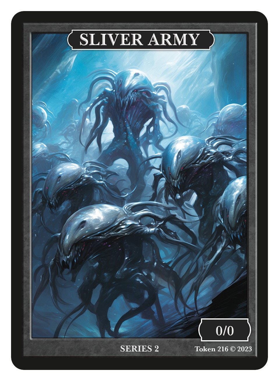 Sliver Army Token Series 2 of Givememana's Tokens  Magic the Gathering  Limited Edition