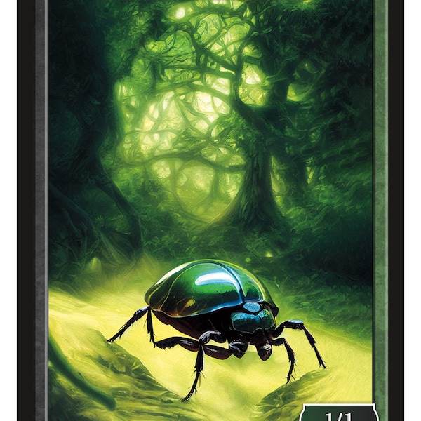 Insect 1/1  Token Series 2 of Givememana's Tokens  Magic the Gathering  Limited Edition