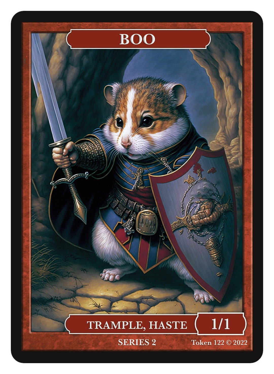 Boo Token Hamster Token Series 2 of Givememana's Tokens Etsy UK