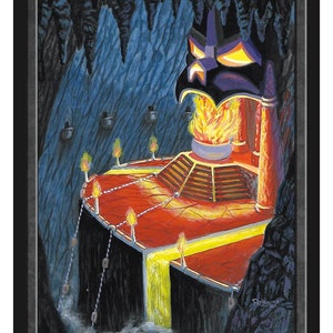 Black Mana Token Art by Pat Lewis  Magic the Gathering Givememana's Tokens Limited Edition