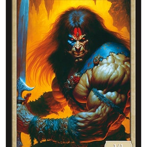 Human Warrior Token Series 2 of Givememana&#39;s Tokens  Magic the Gathering  Limited Edition