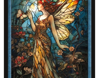 Faerie Token STAINED GLASS SERIES 3  Magic the Gathering Givememana's Tokens Limited Edition