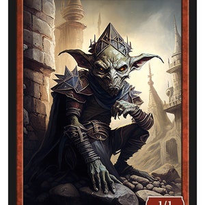 Phyrexian Goblin Token Series 2 van Givememana's Tokens Magic the Gathering Limited Edition
