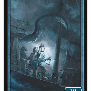 Tentacle Token Art by Jeff A. Menges Magic the Gathering Givememana&#39;s Tokens Limited Edition