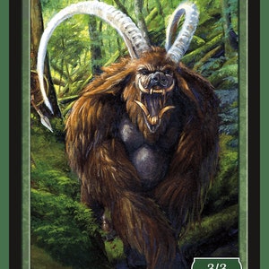 Beast Token Art de Bryon Wackwitz Magic the Gathering Givememana's Tokens Edición limitada