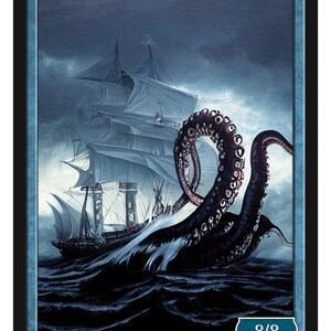 Octopus Token Series 2 of Givememana's Tokens  Magic the Gathering  Limited Edition