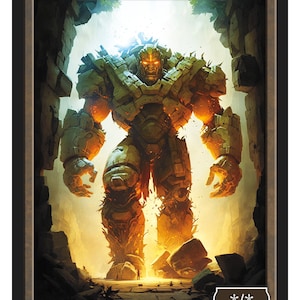Golem Token Series 2 of Givememana&#39;s Tokens  Magic the Gathering  Limited Edition