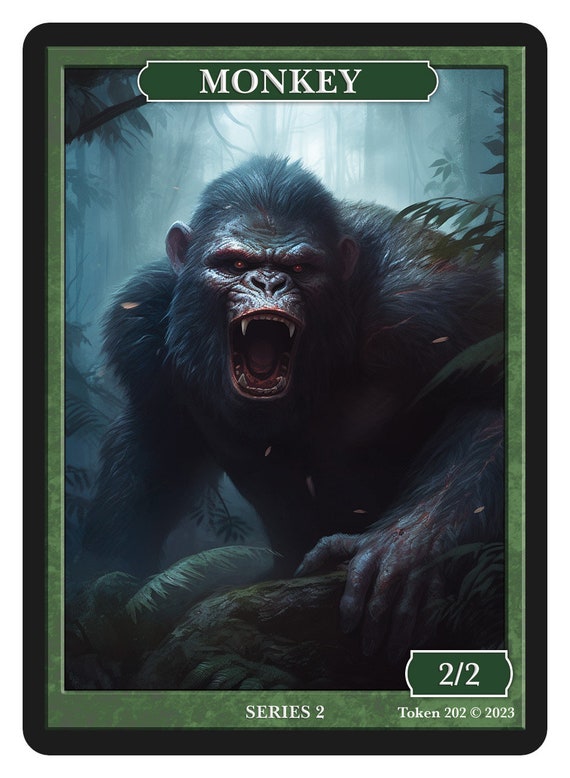 Monkey Token Series 2 of Givememana's Tokens Magic the Gathering Limited Edition - Etsy Monkey Token Series 2 of Givememana's Tokens Magic the Gathering Limited Edition - Etsy