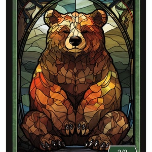Serie 3 de fichas de oso de vidrio de colores Magic the Gathering Fichas de Givememana Edición limitada