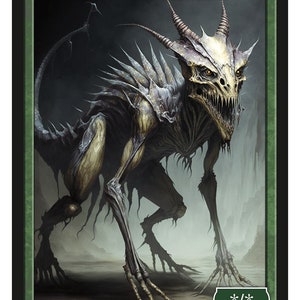 Phyrexian Horror Token Series 2 of Givememana's Tokens  Magic the Gathering  Limited Edition